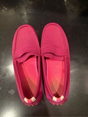 Rothy's Bright Fuchsia Slip-On Loafers